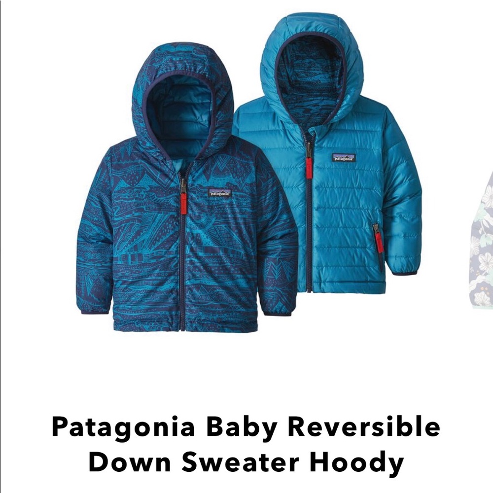 Patagonia Baby Reversible Down Sweater Hoody S/4t